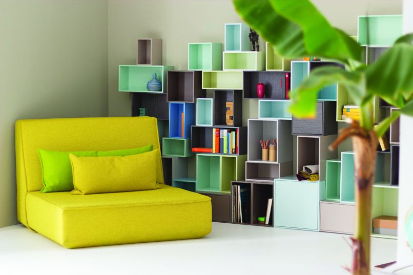 Cubit Sofa und Regal