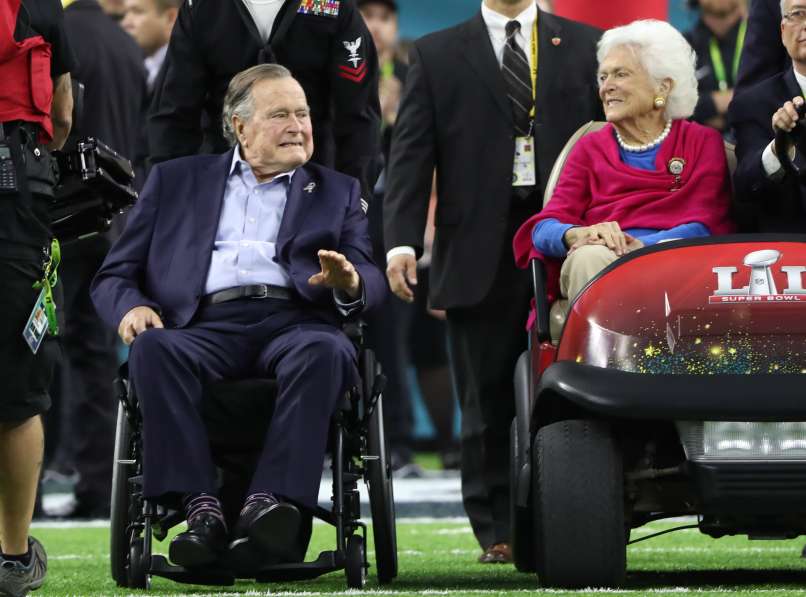 George H. W. Bush in Barbara Bush