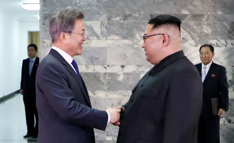 Moon Jae-in, Kim Džong-un