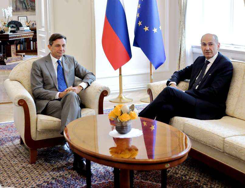 Borut Pahor, Janez Janša