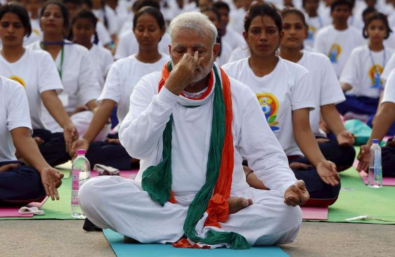 narendra modi, joga