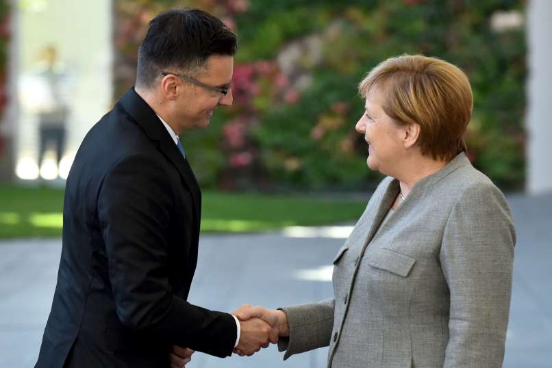 marjan šarec, angela merkel