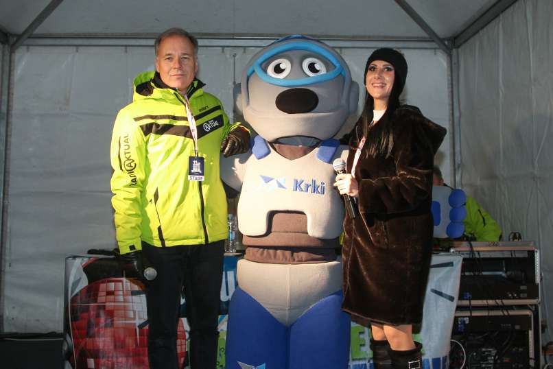 Dean Windisch, Anita Go+íte in Krki (maskota pokrovitelja Avto Krka) na Aktualovi Galami