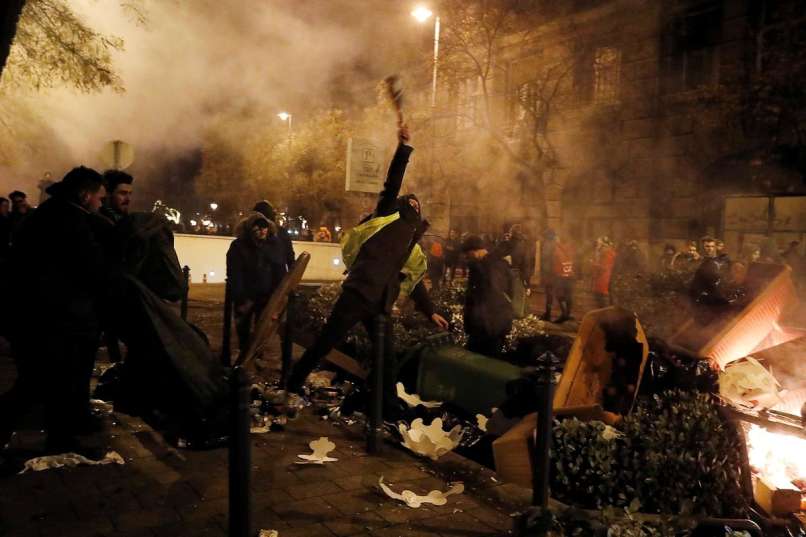 madžarska, protesti,