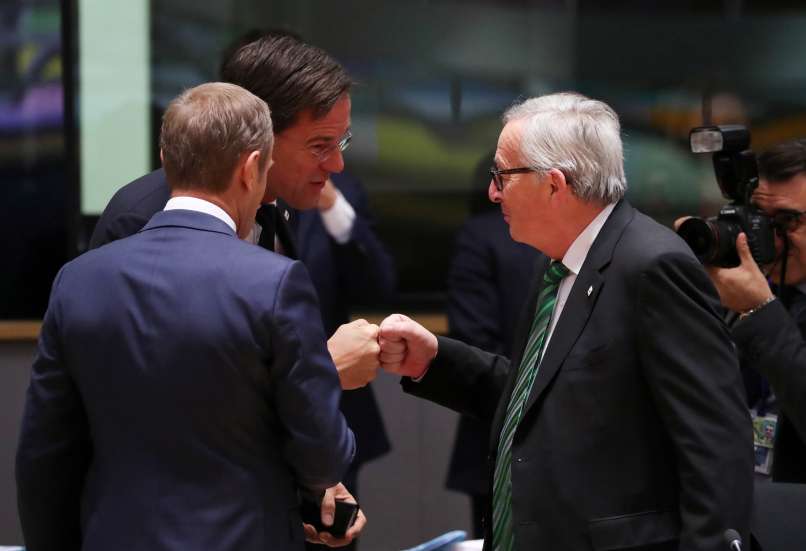 jean-claude juncker, donald tusk, mark rute