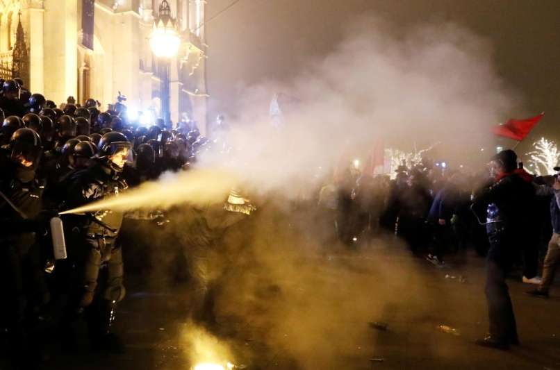 madžarska, protesti,