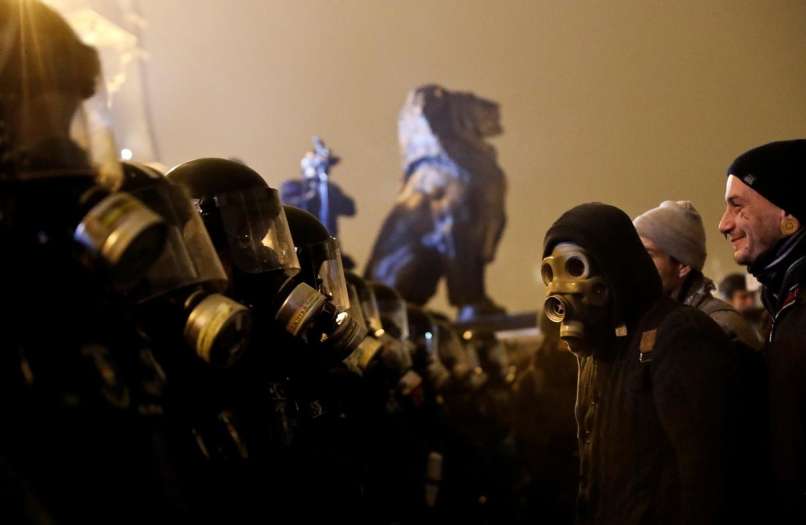 madžarska, protesti,