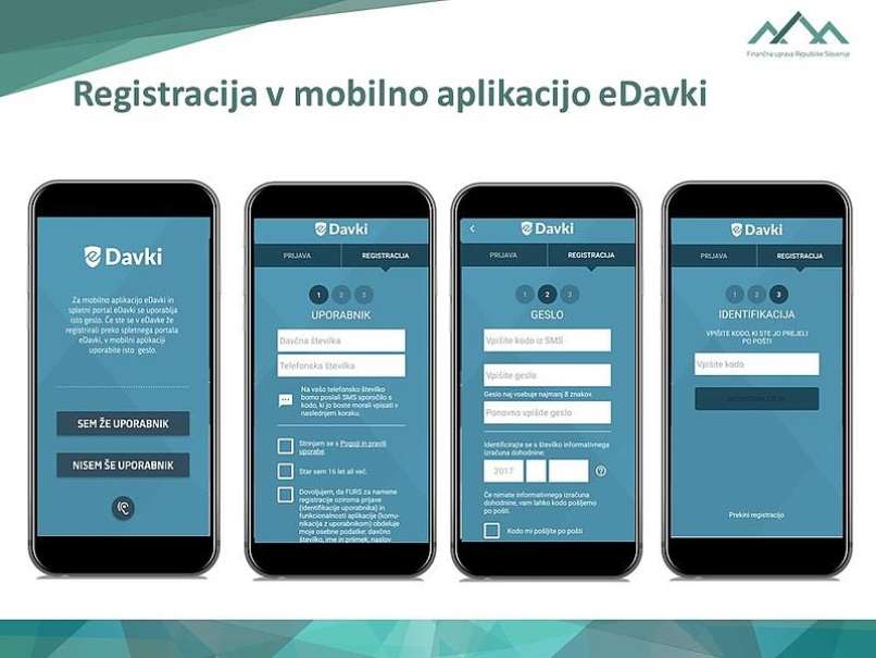 edavki, aplikacija