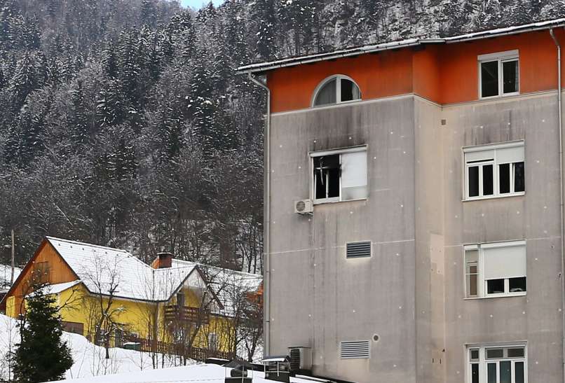 jeseniška bolnišnica, jesenice, požar