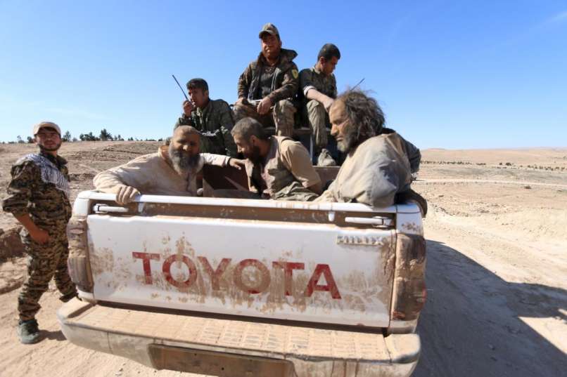 sirija, sdf, kurdi, zajeti borci is