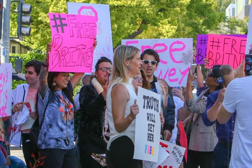 protest britney spears