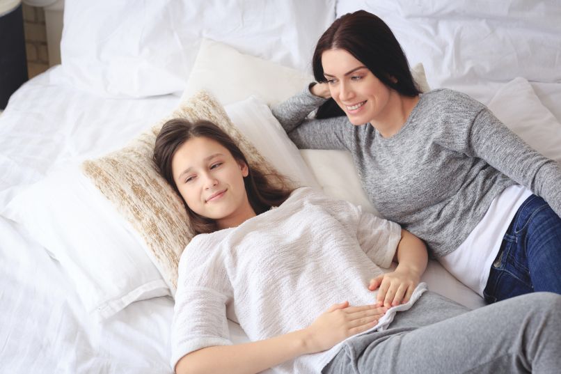 prva menstruacija, najstnica