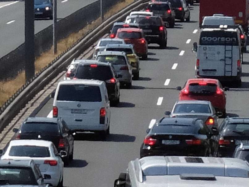 gneča, zastoj, ljubljanska severna obvoznica