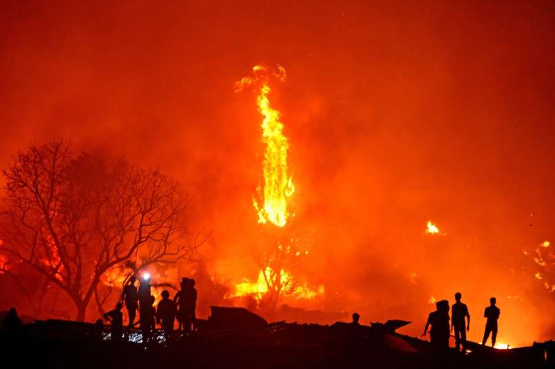 požar, slum, barakarsko naselje, bangladeš, daka