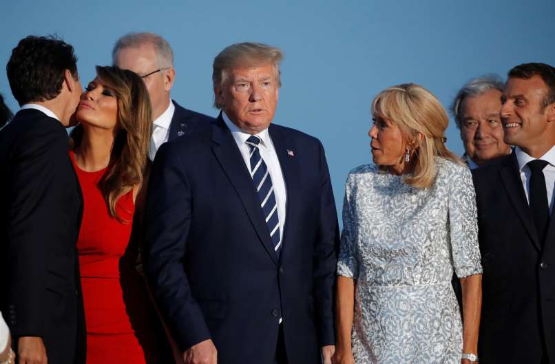 justin-trudeau, melania-trump, donald-trump