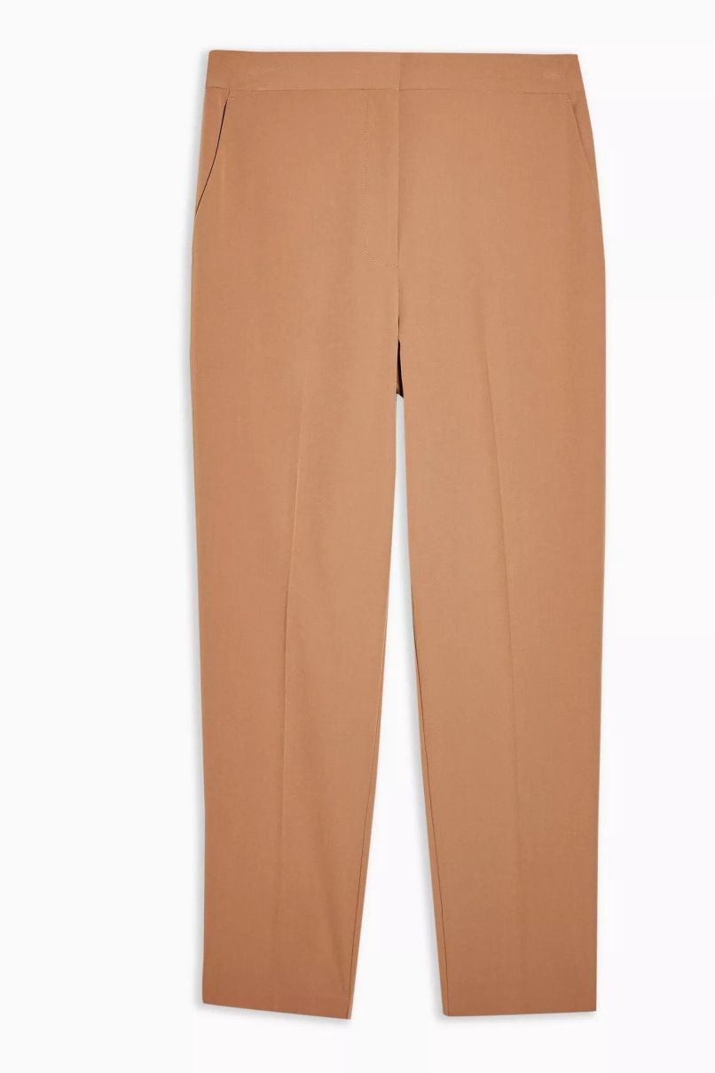 topshop camel hlače 42
