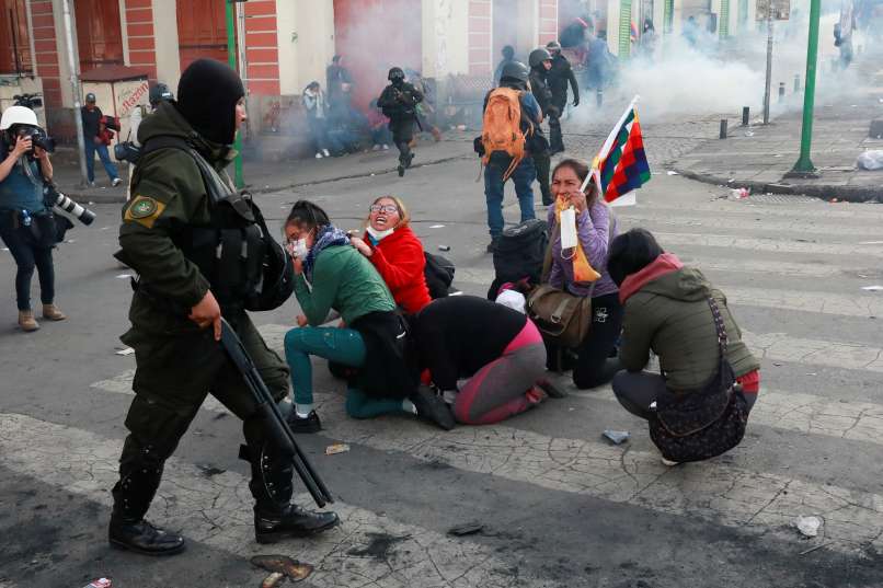 bolivija, spopadi