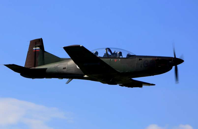 pilatus slovenska vojska letalo bobo