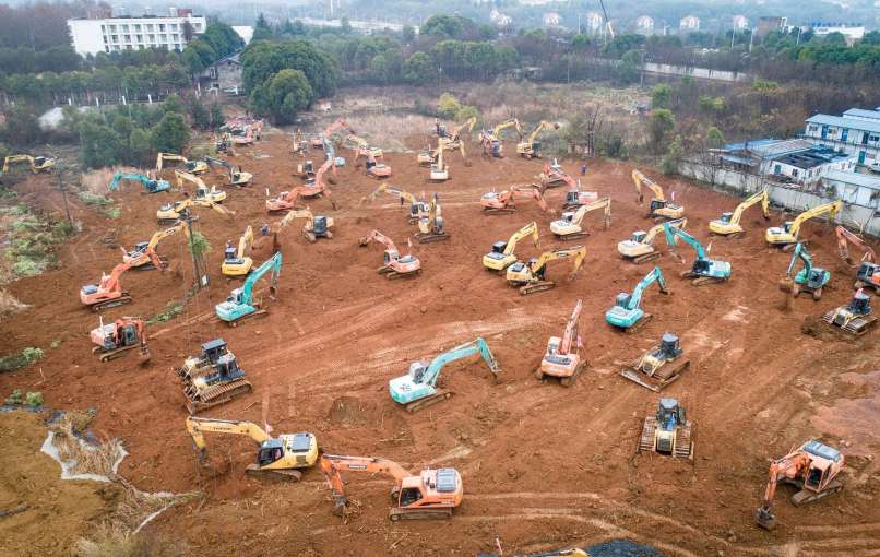 wuhan, izgradnja bolnišnice1