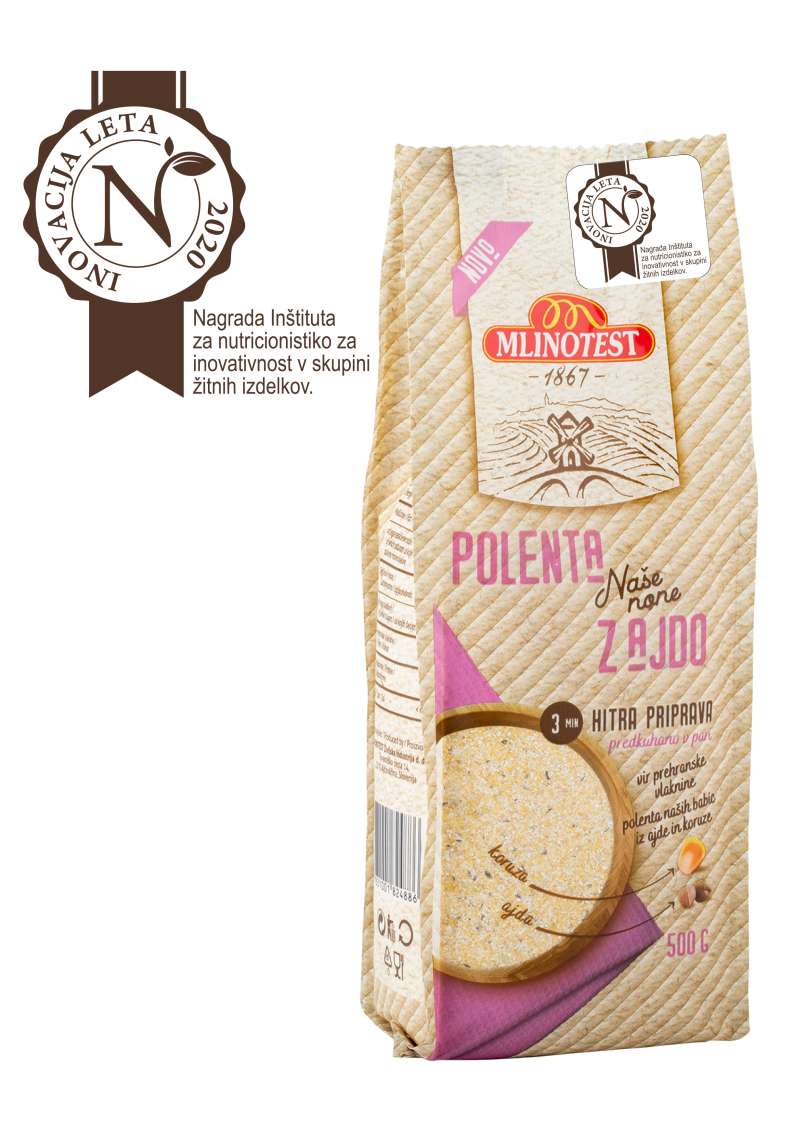 Mlinotets Polenta z ajdo znak inovacija leta -4