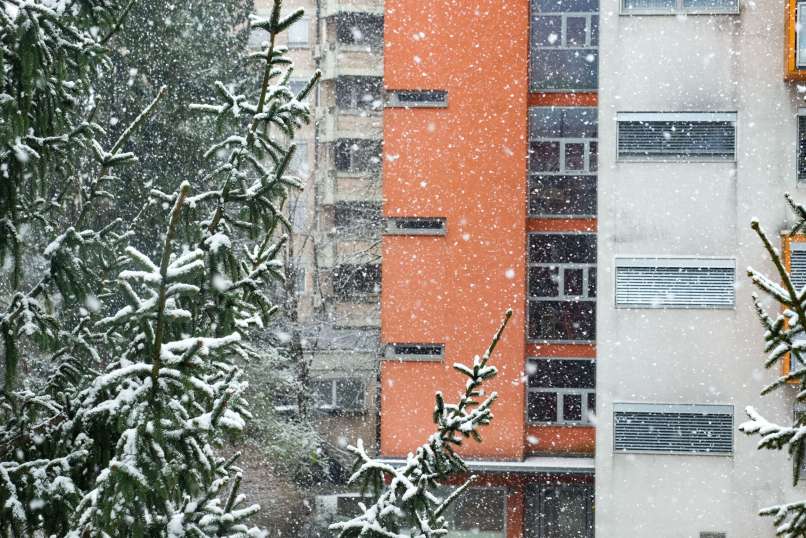 sneg, sneženje, celje