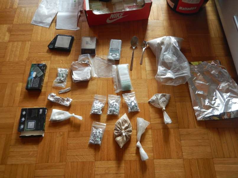zaseg, droga, gotovina, pištola, ljubljana, 20.5