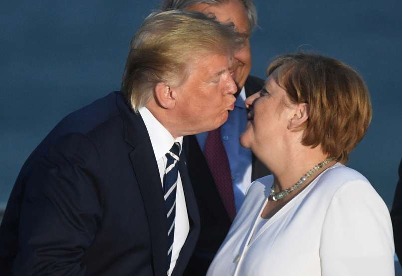 donald trump, angela merkel