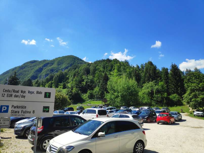 parkirišče, voje, stara fužina