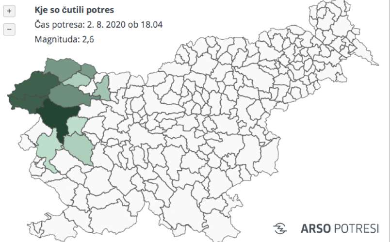 potres, kobarid
