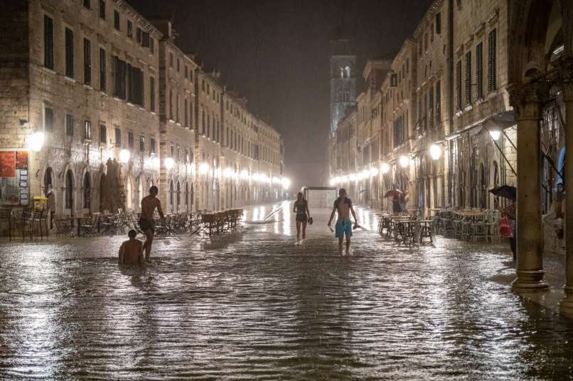 dubrovnik, neurje