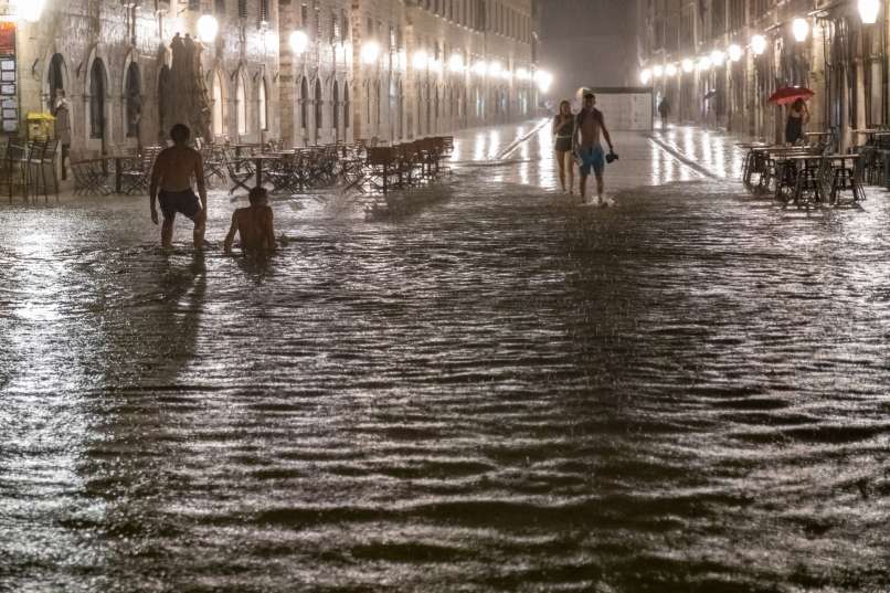 dubrovnik, neurje