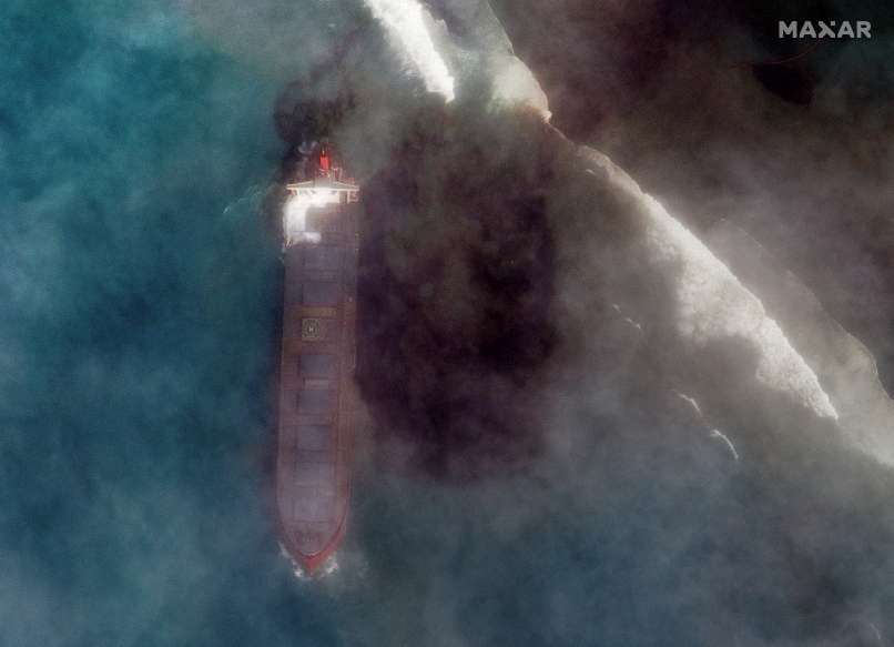 mauritius, brodolom, nafta