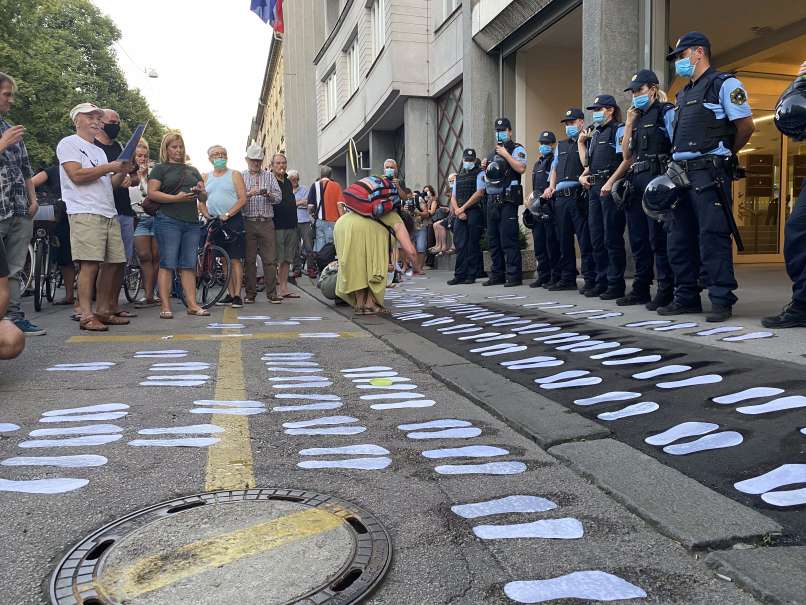 protesti, ljubljana