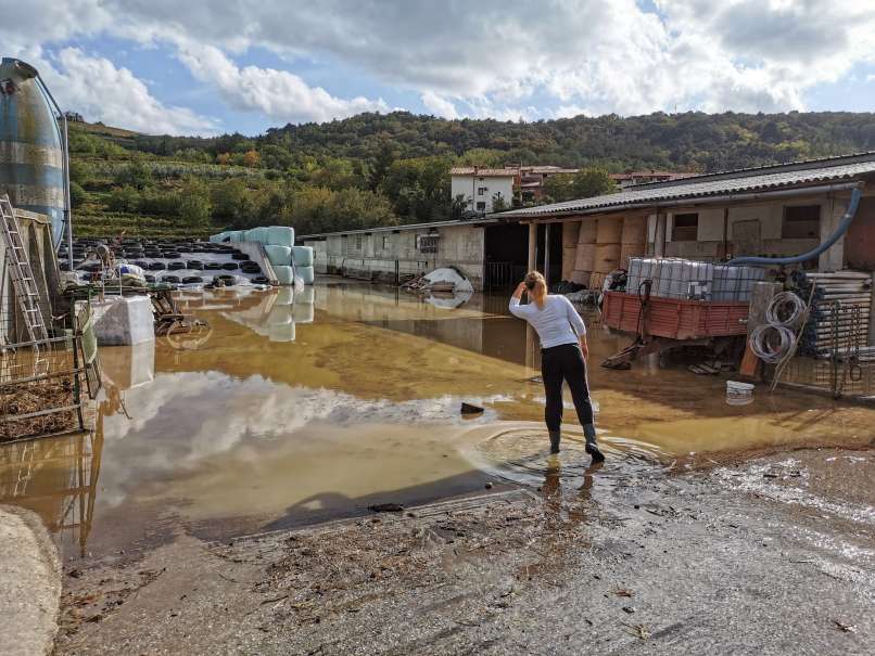 posledice neurij na goršikem, severna primorska, štab, poplava, padavine