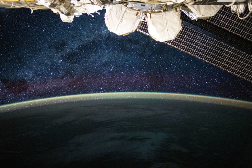 iss, mednarodna vesoljska postaja, mlečna cesta, rimska cesta
