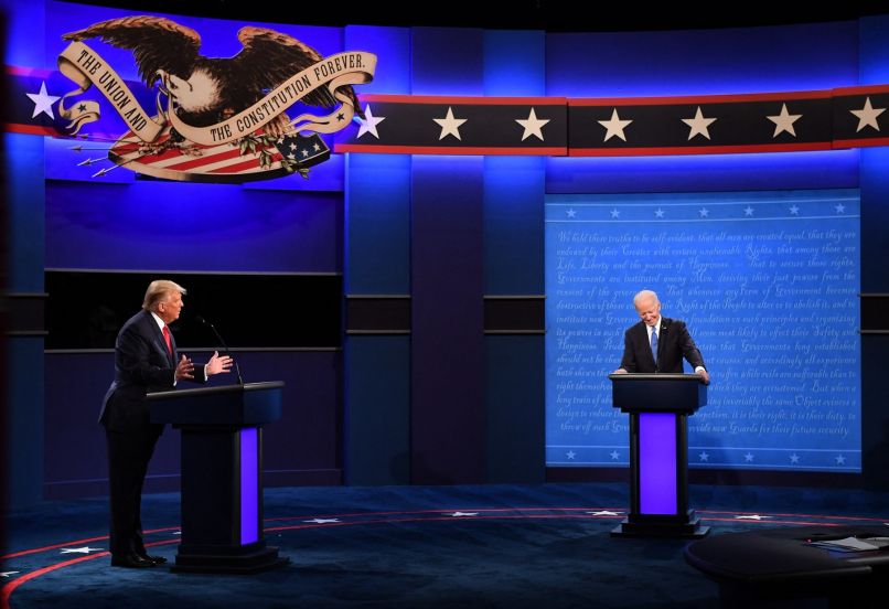 donald trump, joe biden, soočenje nashville