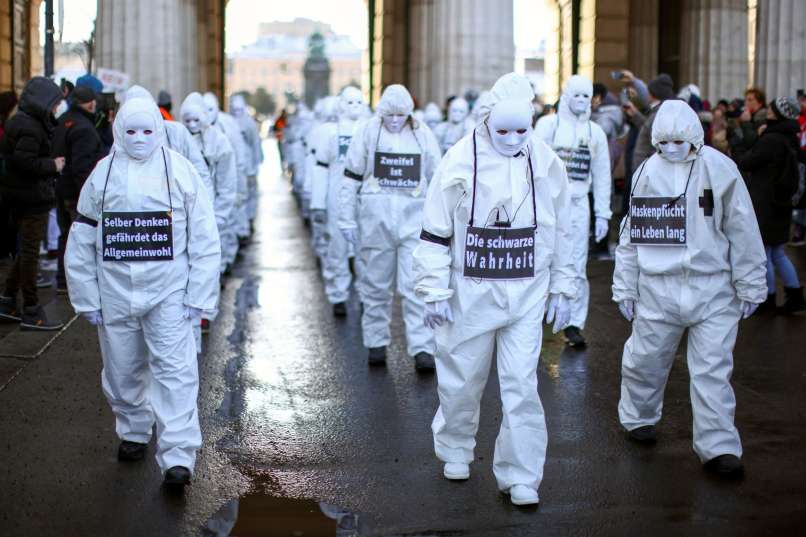 demonstracije, zanikovalci koronavirusa, dunaj1