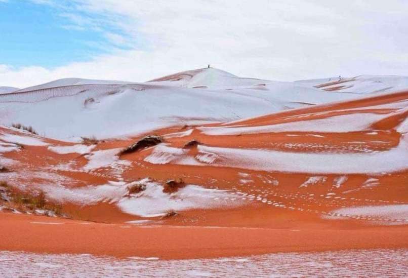 sneg, sahara