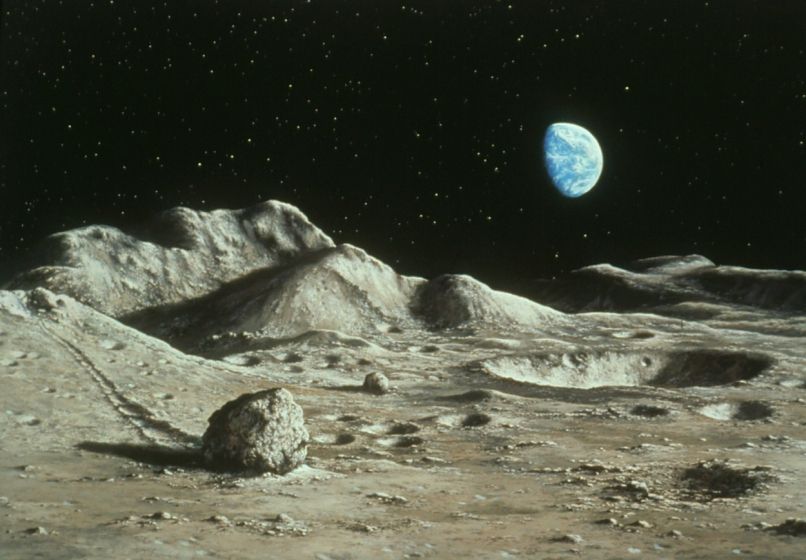 luna, zemlja,