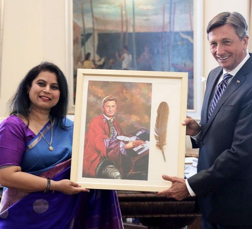 Indija, Borut Pahor