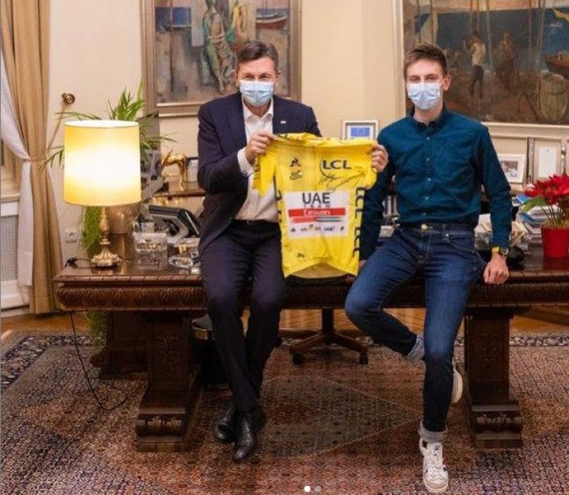 tadej pogačar, borut pahor