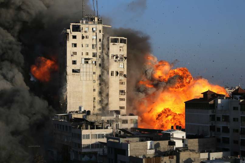 gaza, obstreljevanje, stolpnica, izrael