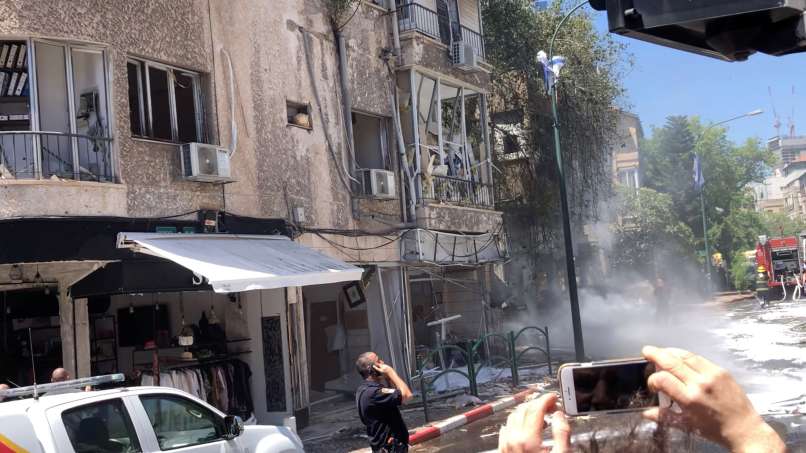 gaza, obstreljevanje, izrael, stolpnica, tel aviv