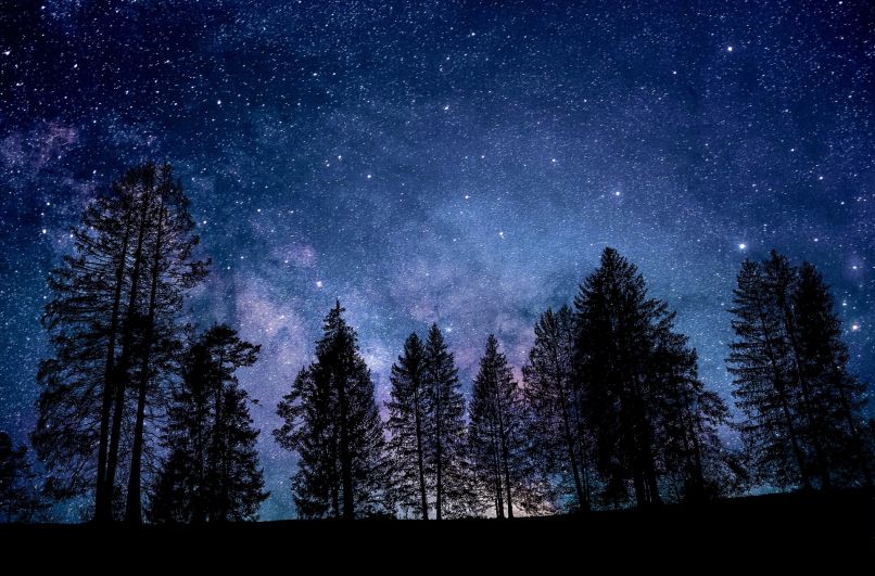Pixabay nočno nebo