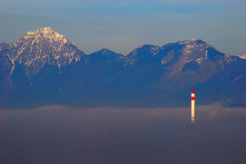 onesnaženost, dimnik, oblaki