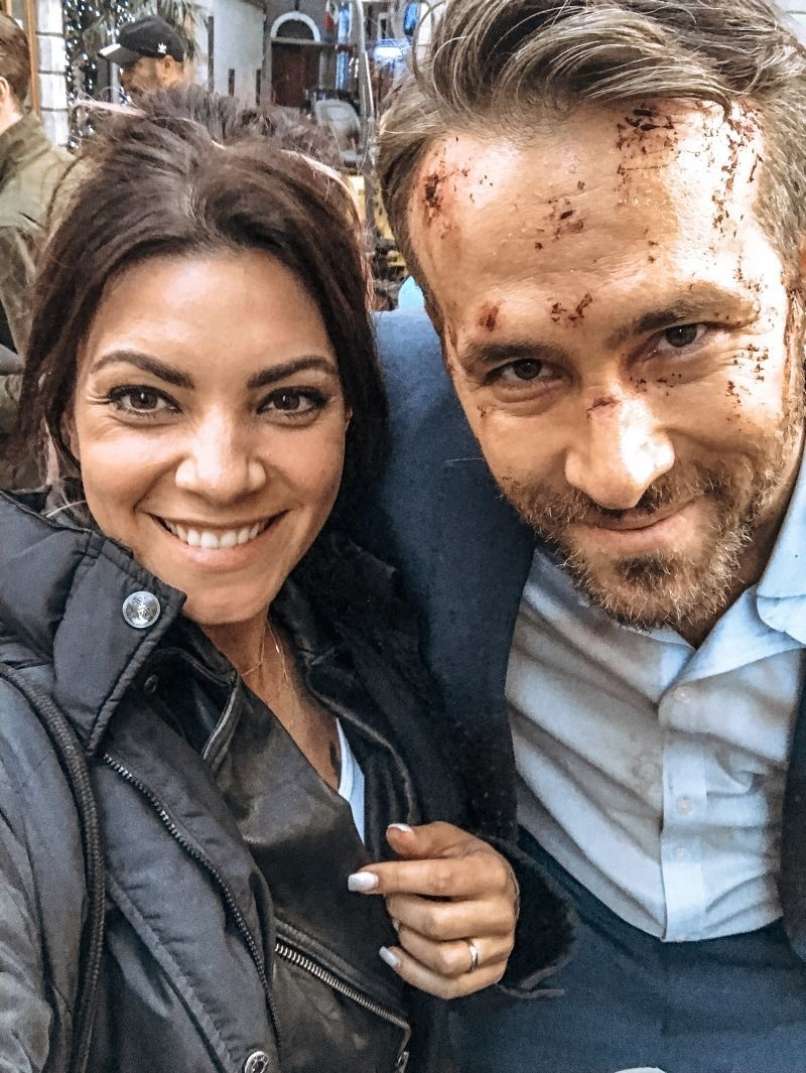 TJAŠA PERKO in RYAN REYNOLDS_Na snemanju filma VARUJ MI ŽENO
