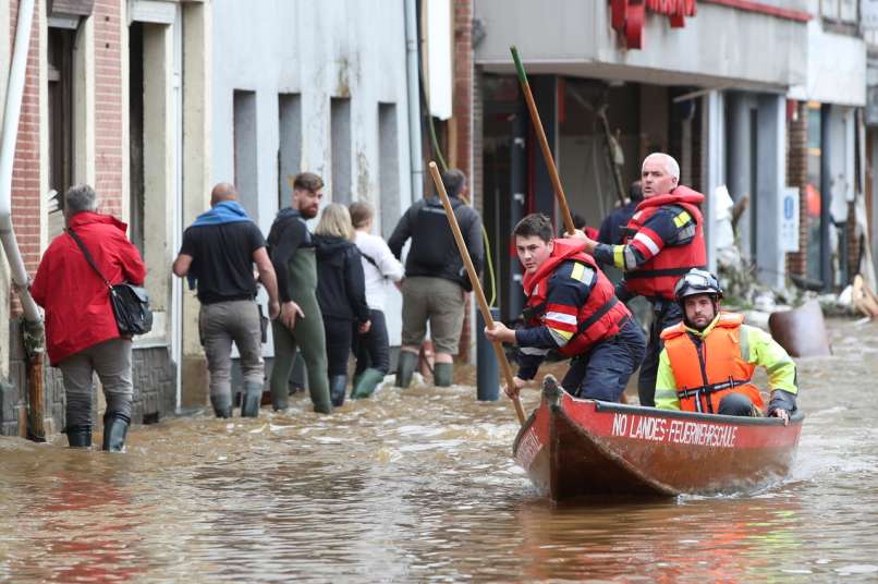 Pepinster, Belgija, poplave