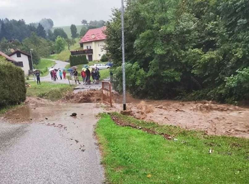 Hudourniške poplave v Lovrencu na Pohorju