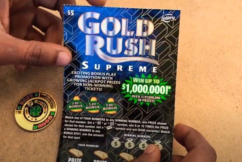 gold rush, loto listek