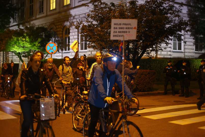 petkov-protest, petkovi-kolesarji